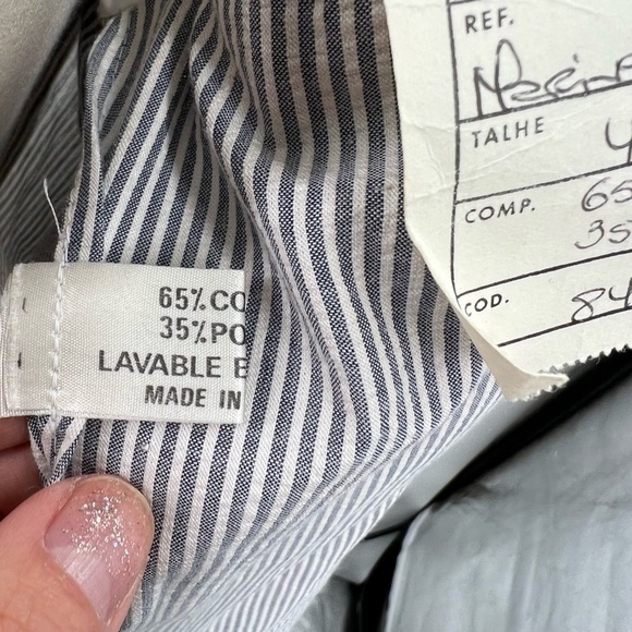 Blue & White Stripped Ladies Blazer Made in Portugal - Picture 4 of 7